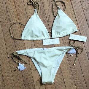 PHAX 2 Piece Bikini Side Tie Bottom Latin Fit Size. Medium